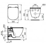 Унитаз подвесной Ideal Standard Tesi Black AquaBlade Унитаз подвесной Ideal Standard Tesi Black AquaBlade